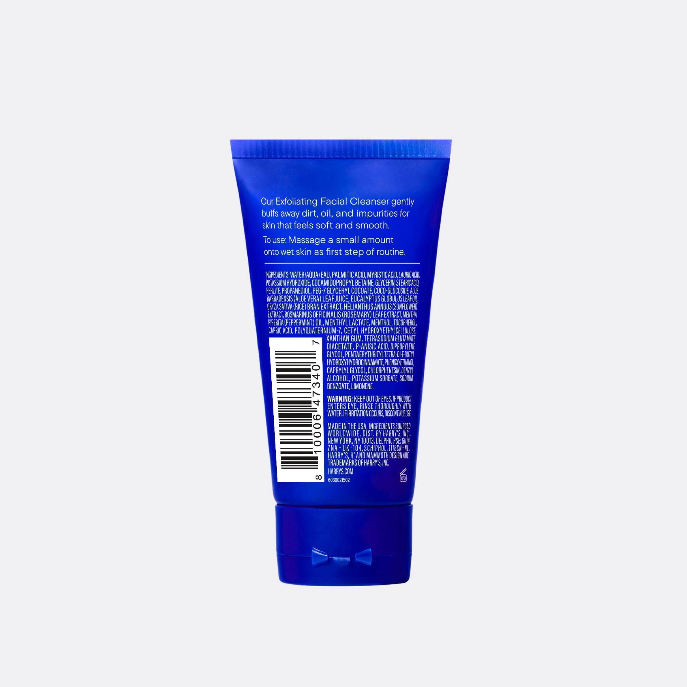 Exfoliating Facial Cleanser 5.1oz - Travel Ready Shower Gel