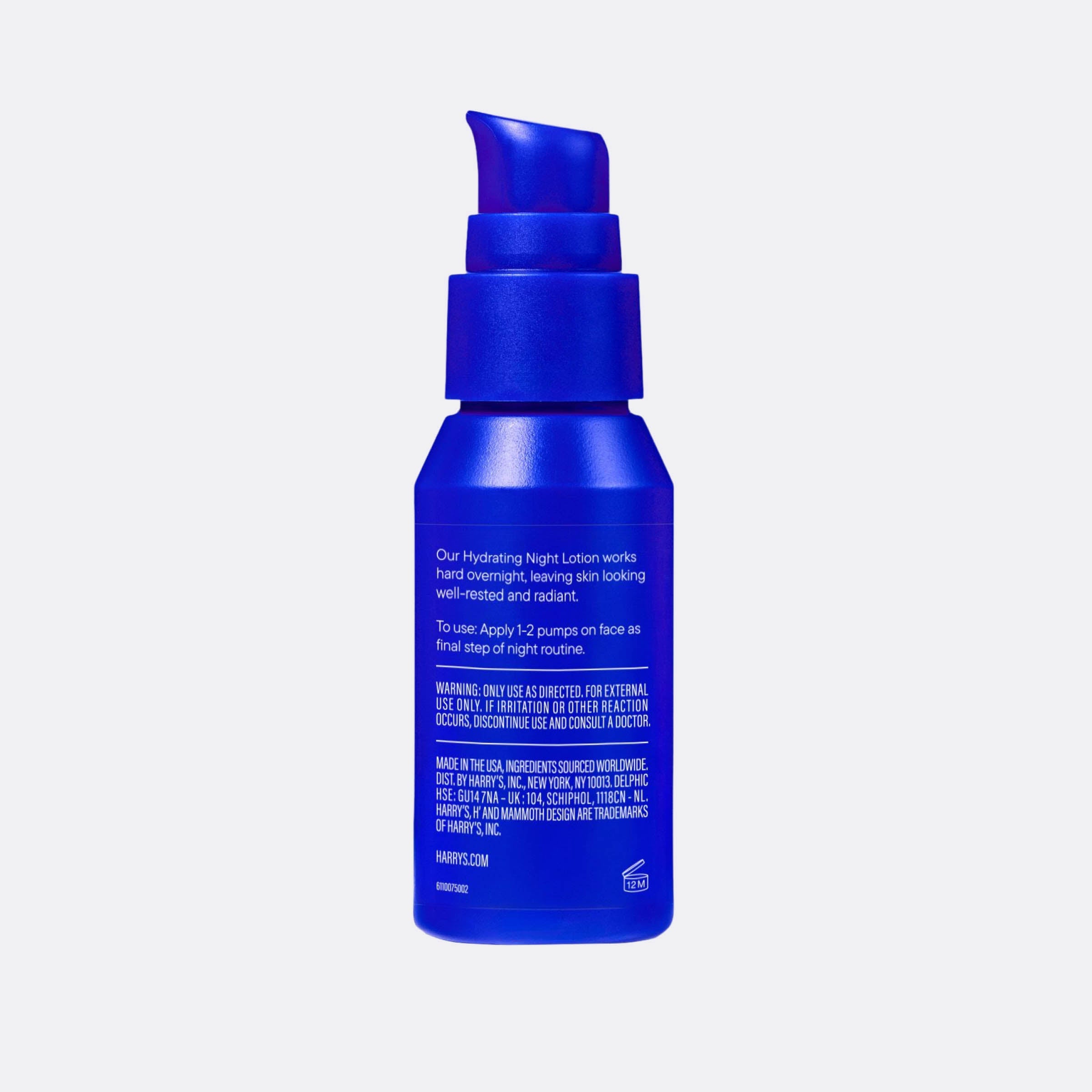 Hydrating Night Lotion 1.7oz - Shower Ready Travel Shave Kit