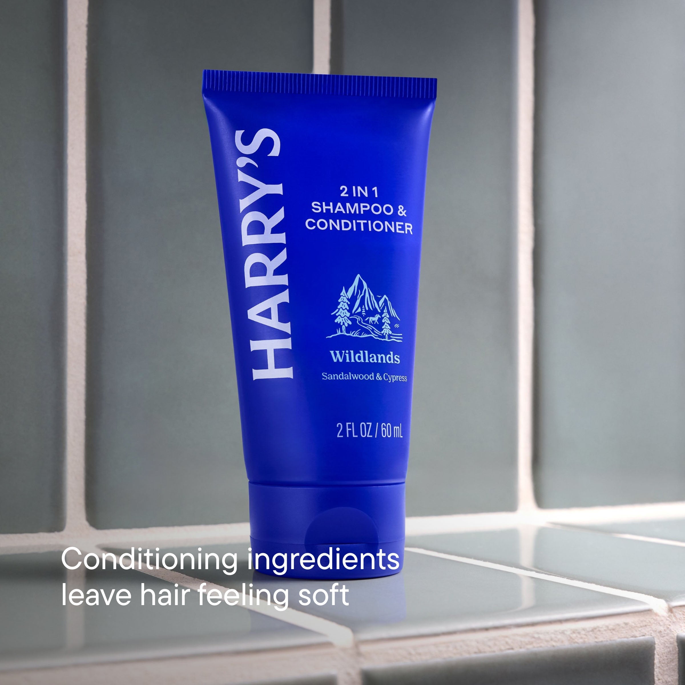2 in 1 Shampoo & Conditioner - Everyday Bathroom Grooming Kit