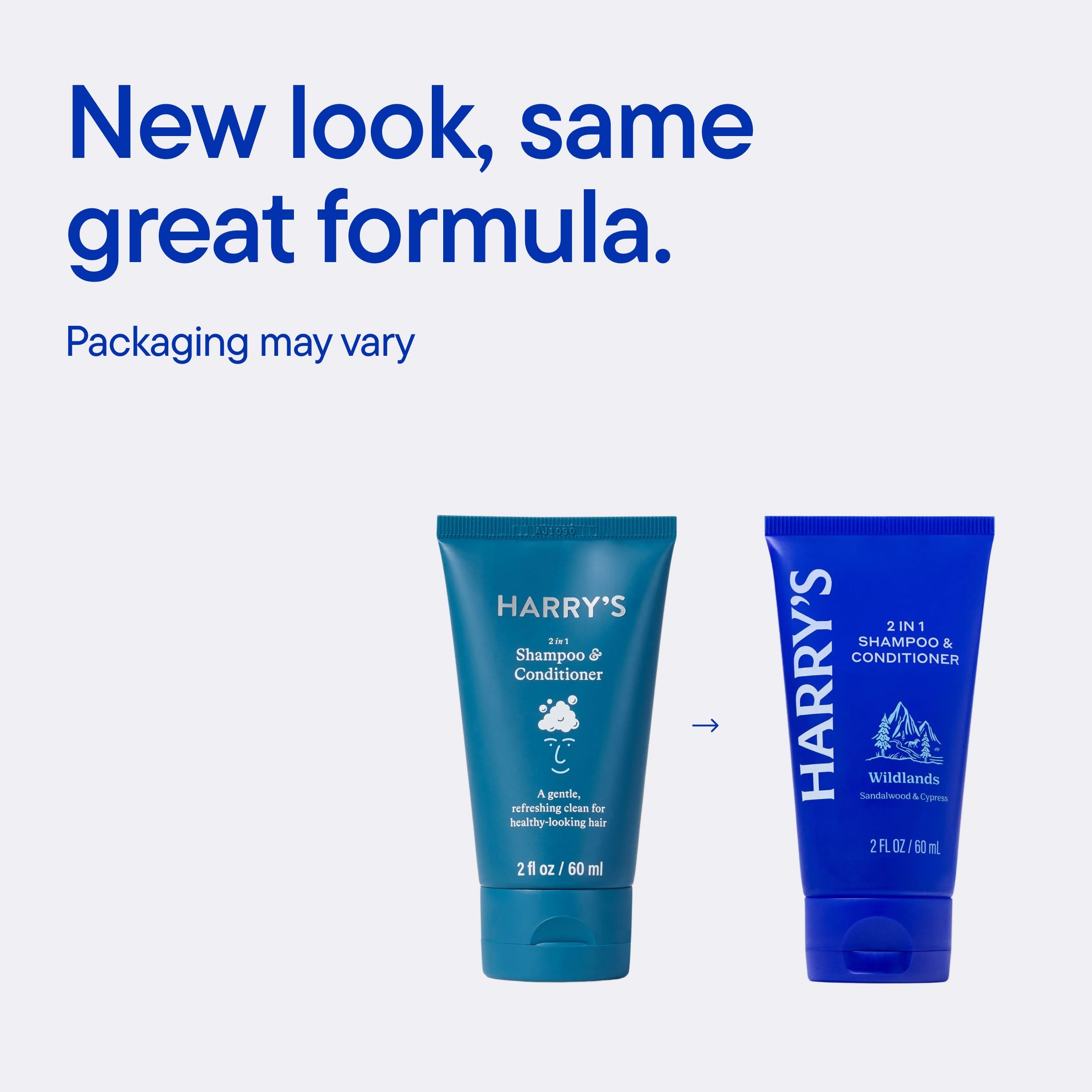 2 in 1 Shampoo & Conditioner - Everyday Bathroom Grooming Kit