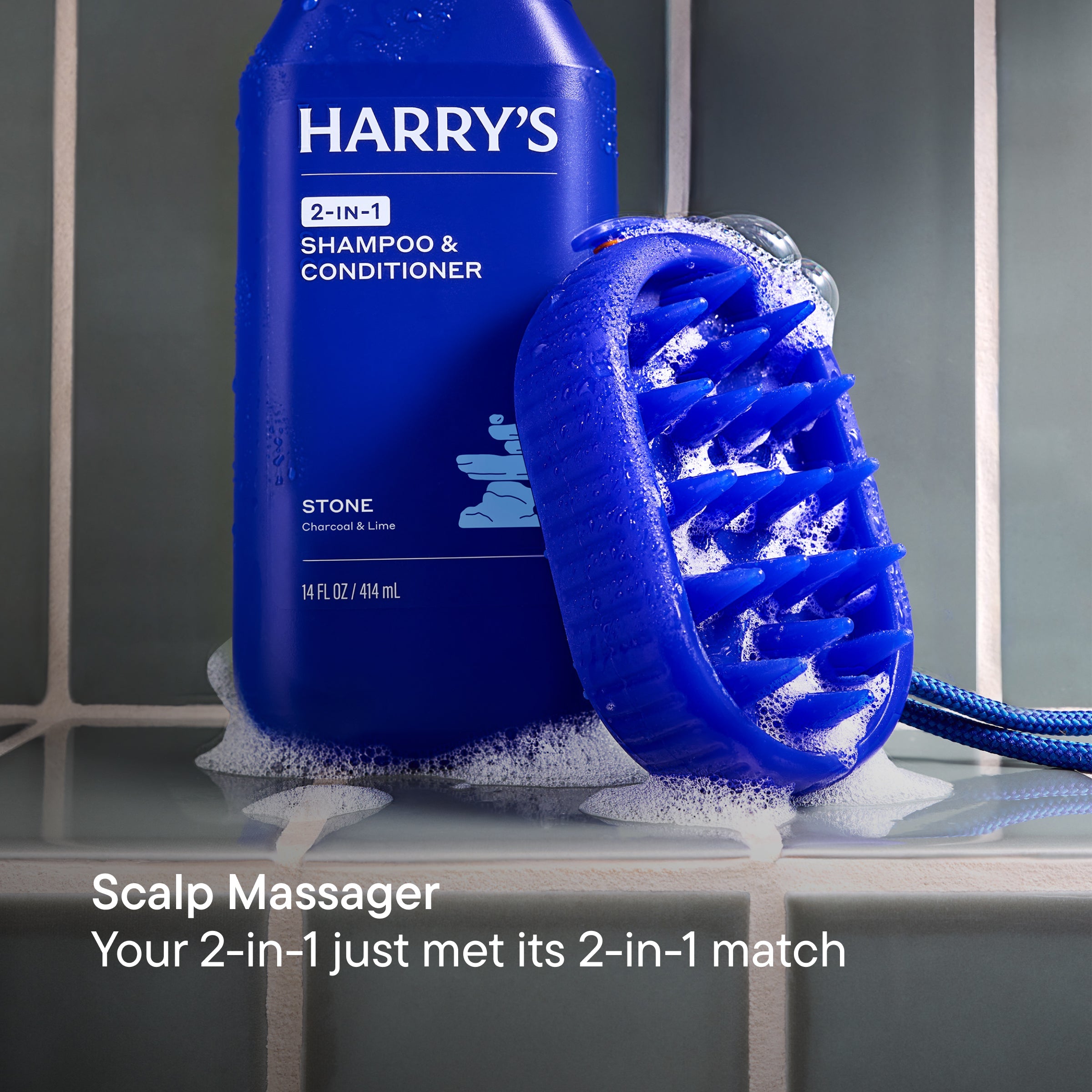 Harry’s 2 In 1 Scalp & Body Scrubber - Travel Ready Daily Shave Essentials