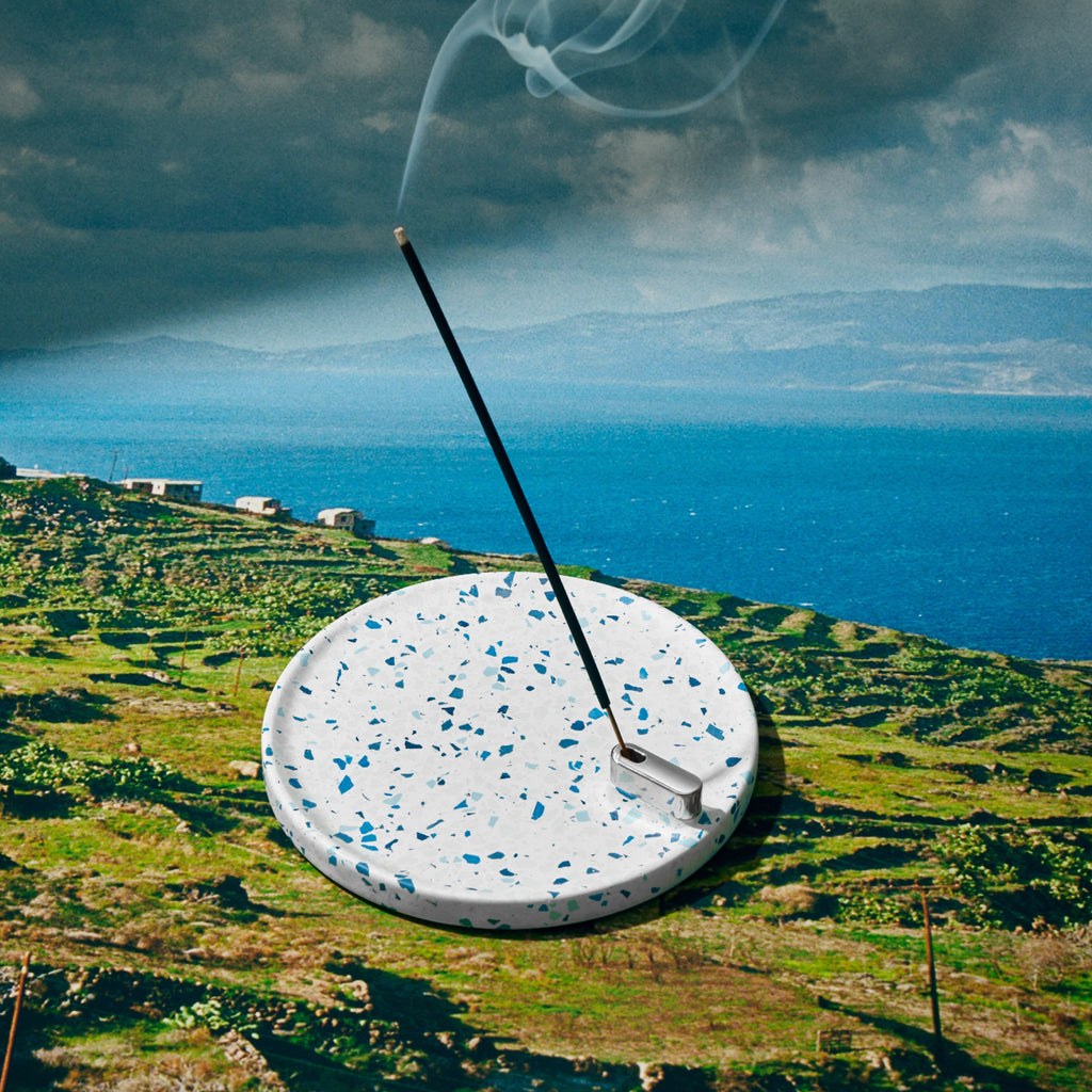 Terrazzo Tray and Incense Sticks - Daily Shave Cream